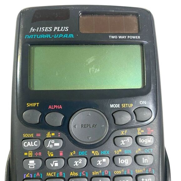 Casio FX-115ES PLUS Scientific Calculator With Cover Tested Working Solar Power - Picture 6 of 7